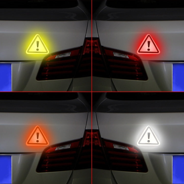 Car Tail Triangle Reflective Stickers Safety Warning Danger Signs Car Stickers