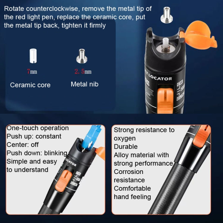 Fiber Red Light Test Pen Red Light Sources Through Optical Pen Optical Fiber Detection