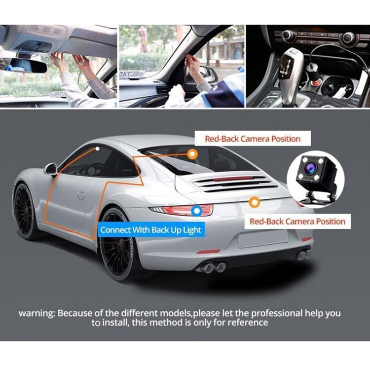 3 Recording 1080P Camera HD Mobile Phone Playback Driving Recorder