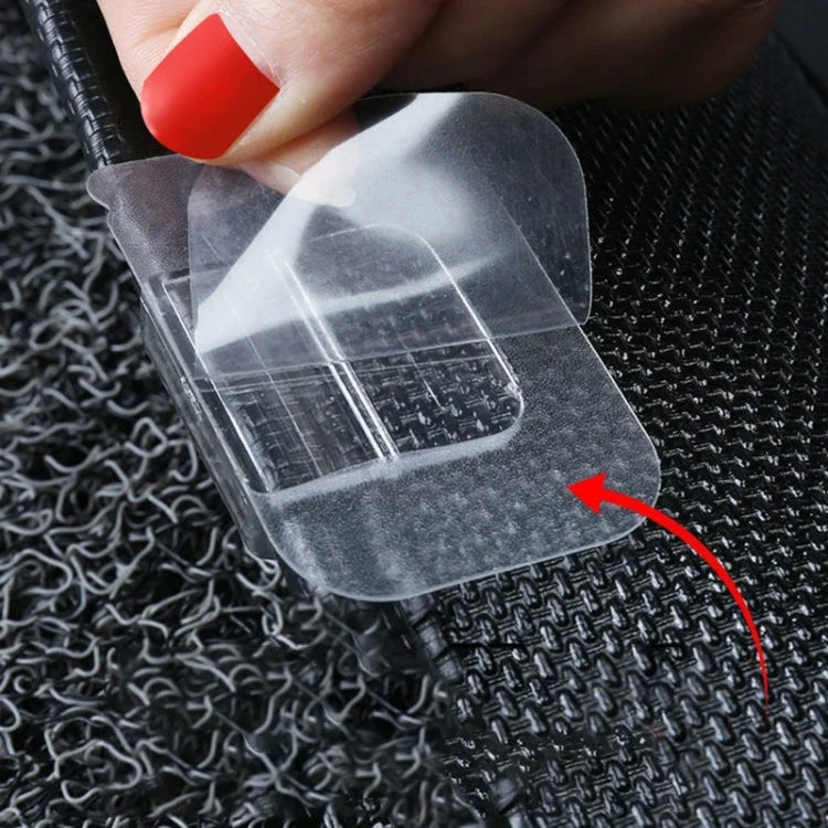 20pcs Car Floor Mats Trunk Mat Buckles Double-sided Adhesive Fixing Stickers