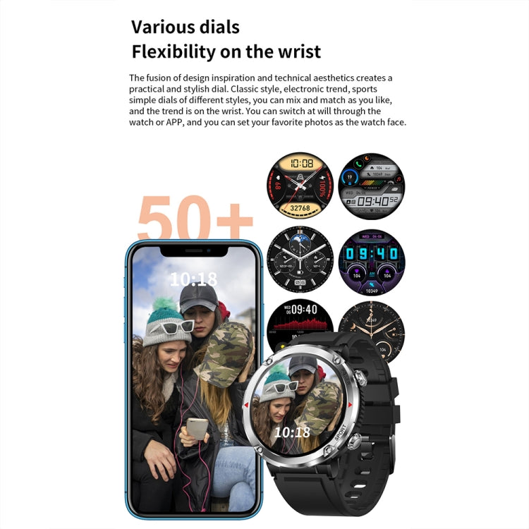 T30 1.6-inch Outdoor Sports Waterproof Smart Music Bluetooth Call Watch