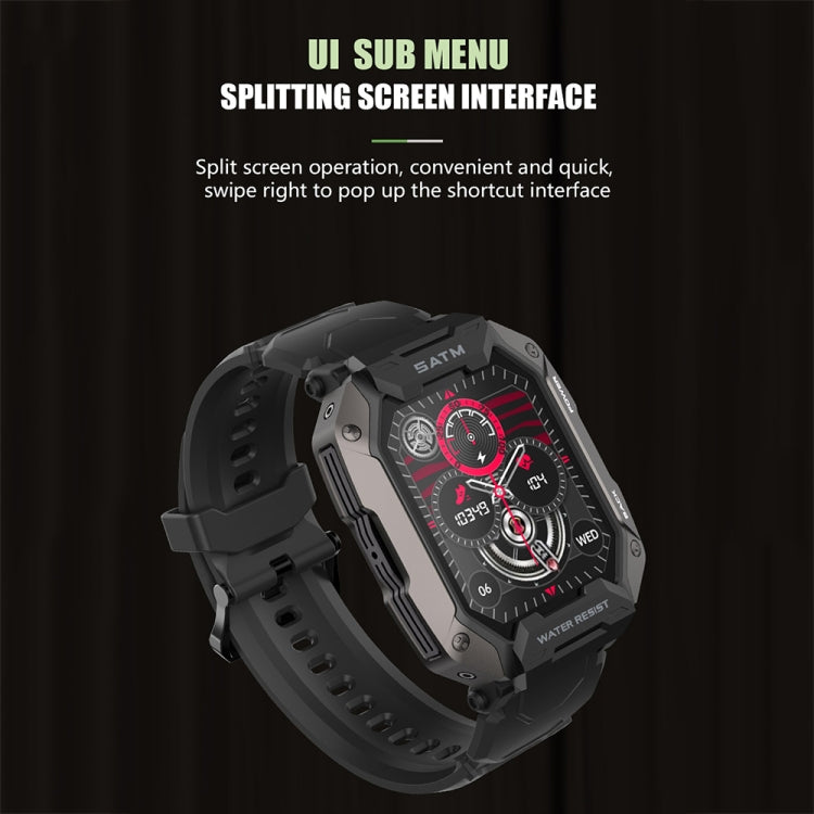 C20Plus 1.81-inch Health Monitoring Waterproof Bluetooth Call Smart Watch