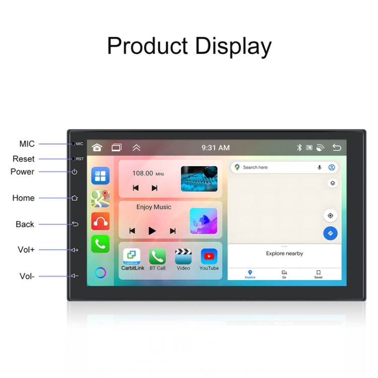 Android 13.0 Dual Butt Universal Wireless Carplay Car Navigation Center Control All-In-One Monitor