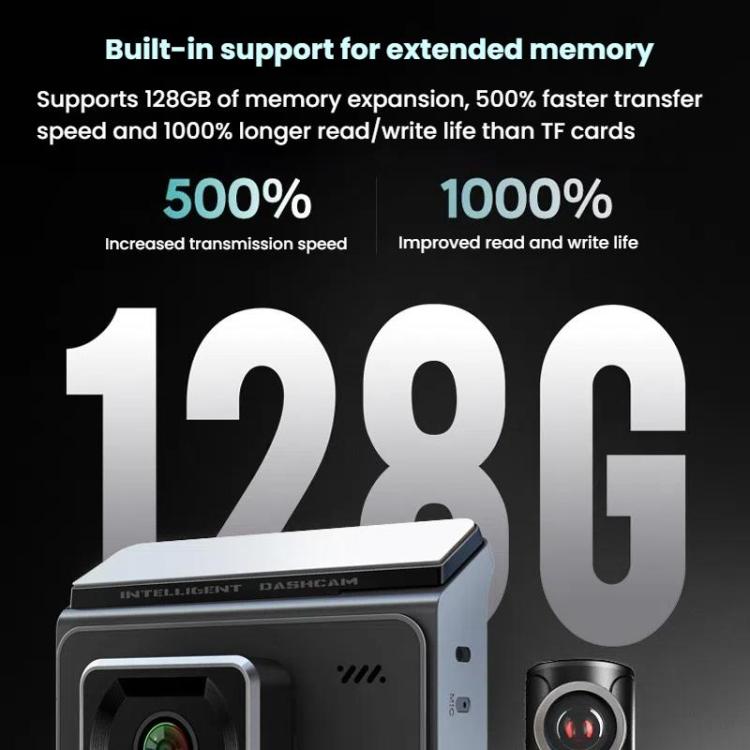 Anytek T2 PRO 3.0 Inch 2K HD Night Vision Recorder Hidden Car Camera Front And Rear Dual Recording