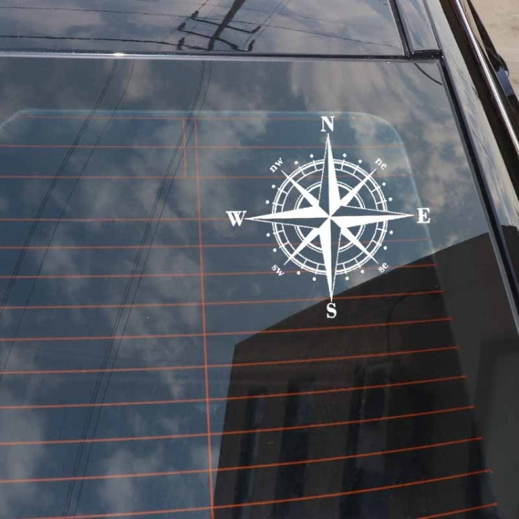 10pcs Art Design Vinyl NSWE Compass Car Stickers Decals Black/Silver