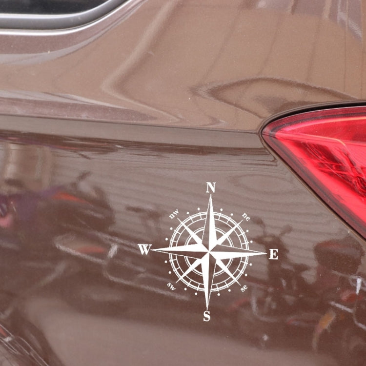 10pcs Art Design Vinyl NSWE Compass Car Stickers Decals Black/Silver