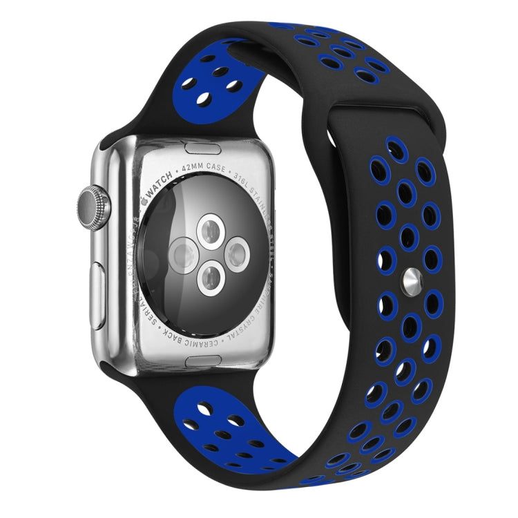 For Apple Watch Ultra 49mm&Watch Ultra 2 49mm / Series 10 46mm / 9&8&7 45mm / SE 3&SE 2&6&SE&5&4 44mm / 3&2&1 42mm Fashionable Classical Silicone Sport Watch Band(Grey Yellow)