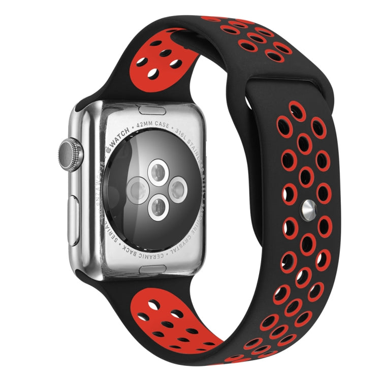 For Apple Watch Ultra 49mm&Watch Ultra 2 49mm / Series 10 46mm / 9&8&7 45mm / SE 3&SE 2&6&SE&5&4 44mm / 3&2&1 42mm Fashionable Classical Silicone Sport Watch Band(Grey Yellow)