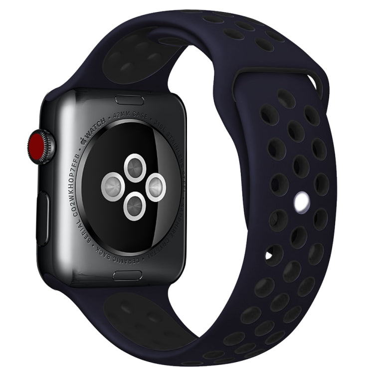For Apple Watch Ultra 49mm&Watch Ultra 2 49mm / Series 10 46mm / 9&8&7 45mm / SE 3&SE 2&6&SE&5&4 44mm / 3&2&1 42mm Fashionable Classical Silicone Sport Watch Band(Grey Yellow)