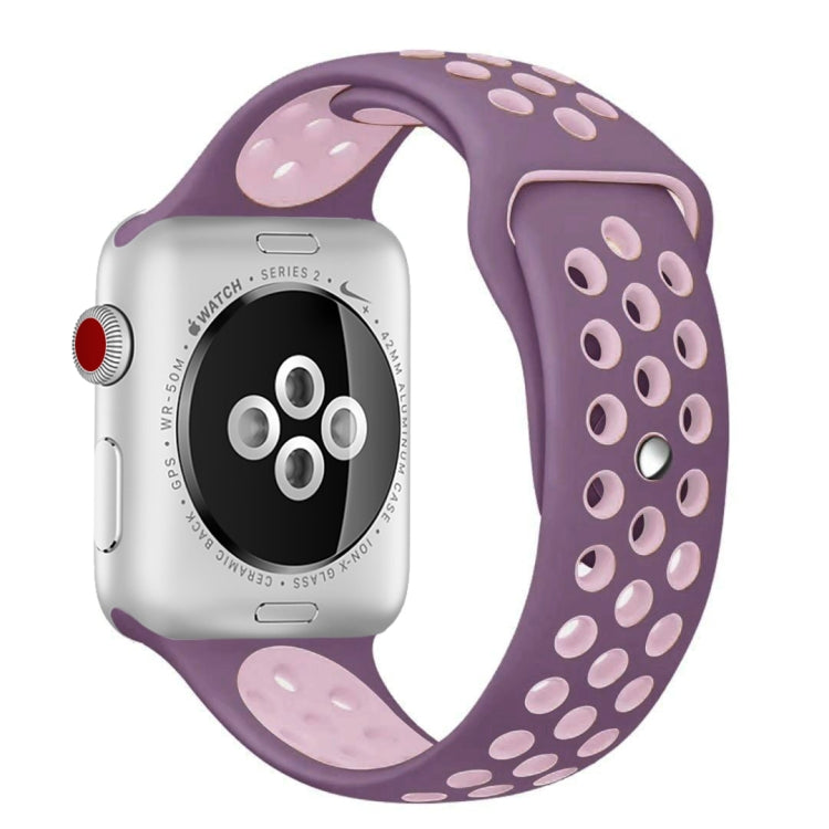 For Apple Watch Ultra 49mm&Watch Ultra 2 49mm / Series 10 46mm / 9&8&7 45mm / SE 3&SE 2&6&SE&5&4 44mm / 3&2&1 42mm Fashionable Classical Silicone Sport Watch Band(Grey Yellow)