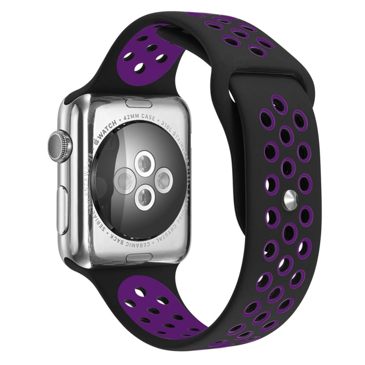 For Apple Watch Ultra 49mm&Watch Ultra 2 49mm / Series 10 46mm / 9&8&7 45mm / SE 3&SE 2&6&SE&5&4 44mm / 3&2&1 42mm Fashionable Classical Silicone Sport Watch Band(Grey Yellow)