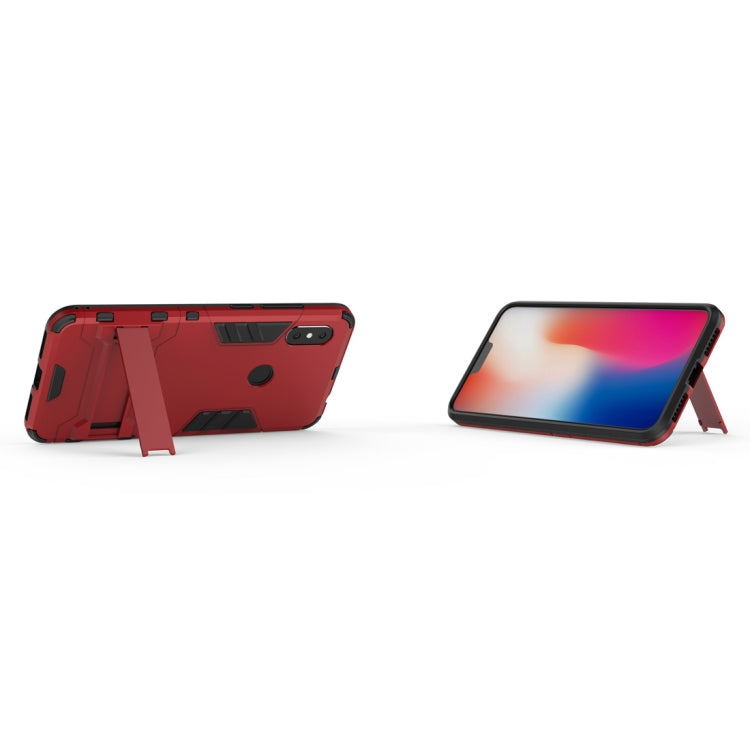 Shockproof PC + TPU Case for Xiaomi Redmi Note 6, with Holder