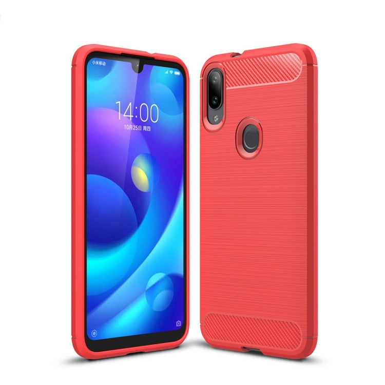 Brushed Texture Carbon Fiber TPU Case for Xiaomi Mi Play