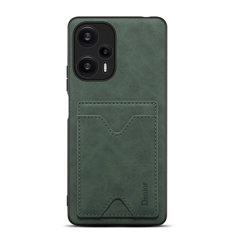 Denior PU Back Cover Card Slot Holder Phone Case For Xiaomi Redmi Note 12 Turbo / Poco F5