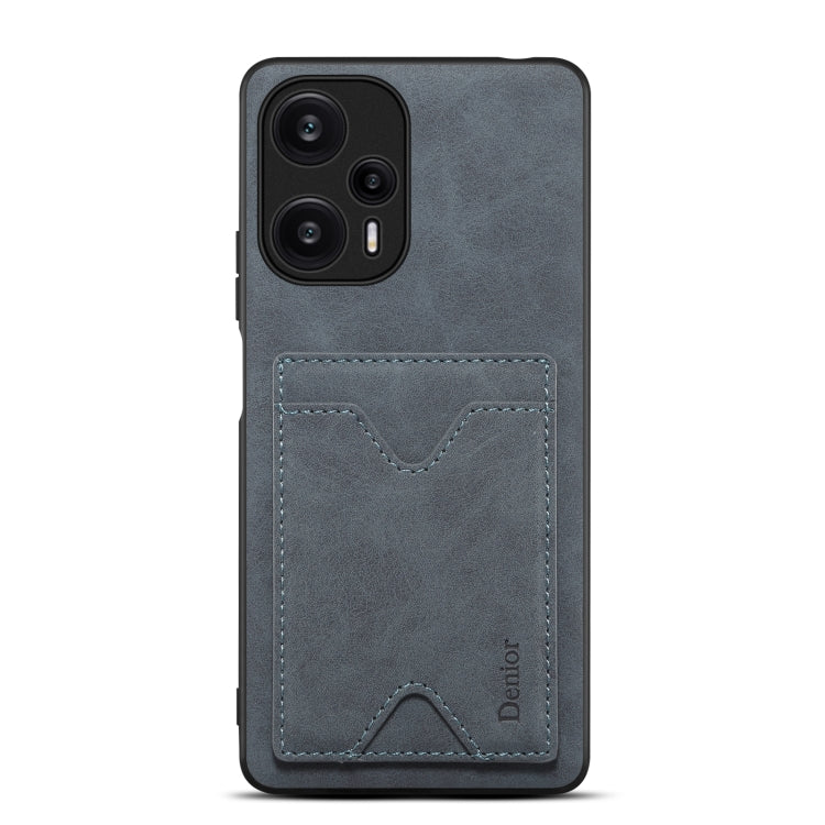 Denior PU Back Cover Card Slot Holder Phone Case For Xiaomi Redmi Note 12 Turbo / Poco F5