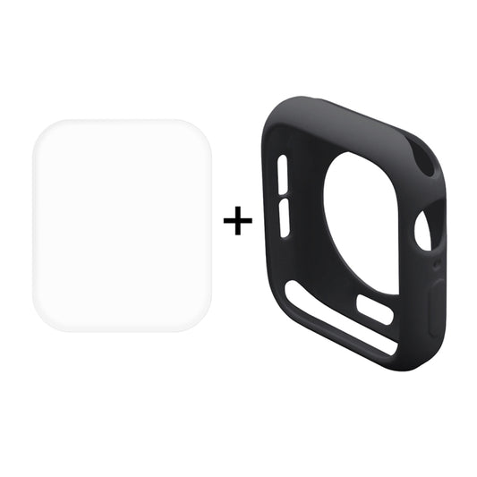 ENKAY Hat-Prince 2 in 1 TPU Semi-clad Protective Shell + 3D Full Screen PET Curved Heat Bending HD Screen Protector For Apple Watch Series 6 / 5 / 4 / Watch SE 44mm