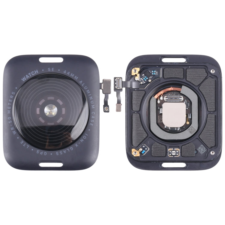 Glass Back Cover With Wireless Charging Coil For Apple Watch Series SE 2022 44mm GPS Edition, For Watch Series SE 2022 44mm GPS