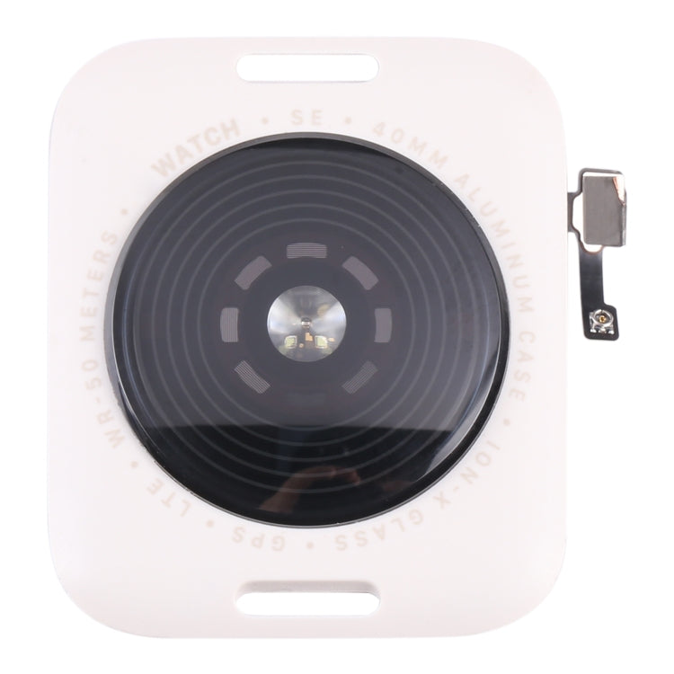 Glass Back Cover With Wireless Charging Coil For Apple Watch Series SE 2022 40mm LTE Edition, For Watch Series SE 2022 40mm LTE