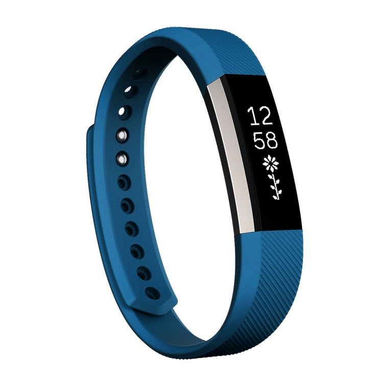 For Fitbit Alta Watch Oblique Texture Silicone Watchband, Large Size, Length: about 22cm