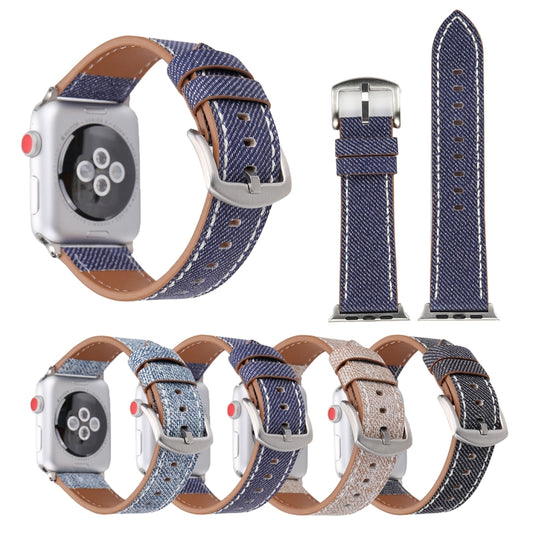 For Apple Watch Series 10 42mm / 9&8&7 41mm / SE 3&SE 2&6&SE&5&4 40mm / 3&2&1 38mm Simple Fashion Genuine Leather Cowboy Pattern Watch Band