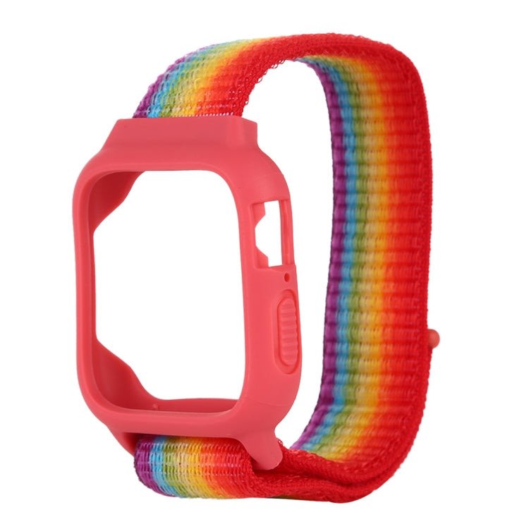 For Apple Watch Ultra 49mm&Watch Ultra 2 49mm / Series 10 46mm / 9&8&7 45mm / SE 3&SE 2&6&SE&5&4 44mm / 3&2&1 42mm Nylon Watch Band with Hook and Loop Fastener