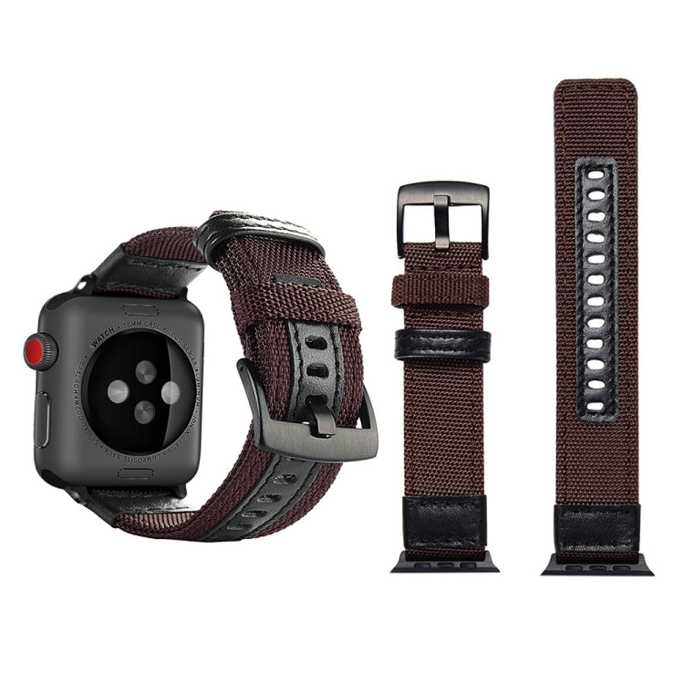 Jeep Style Nylon Wrist Watch Band with Stainless Steel Buckle for Apple Watch Series 3 & 2 & 1 42mm
