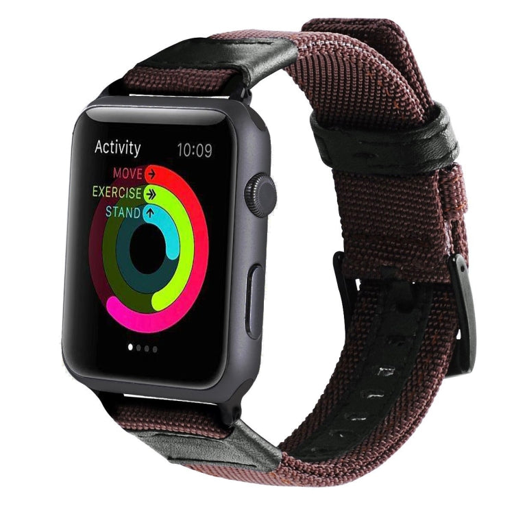 Jeep Style Nylon Wrist Watch Band with Stainless Steel Buckle for Apple Watch Series 3 & 2 & 1 42mm