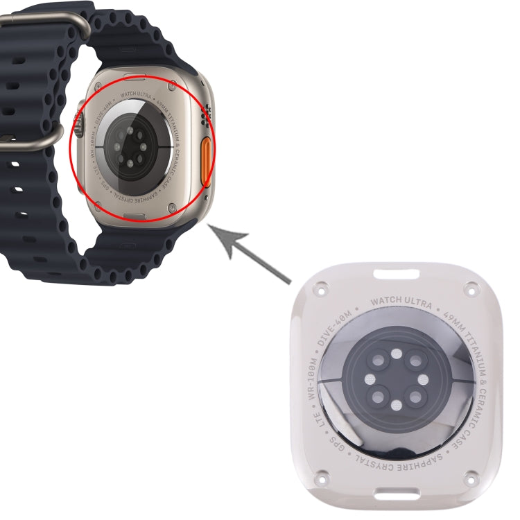 For Apple Watch Series Ultra 1/ 2 49mm Rear Housing Glass Cover, For Apple Watch Series Ultra 1/ 2 49mm