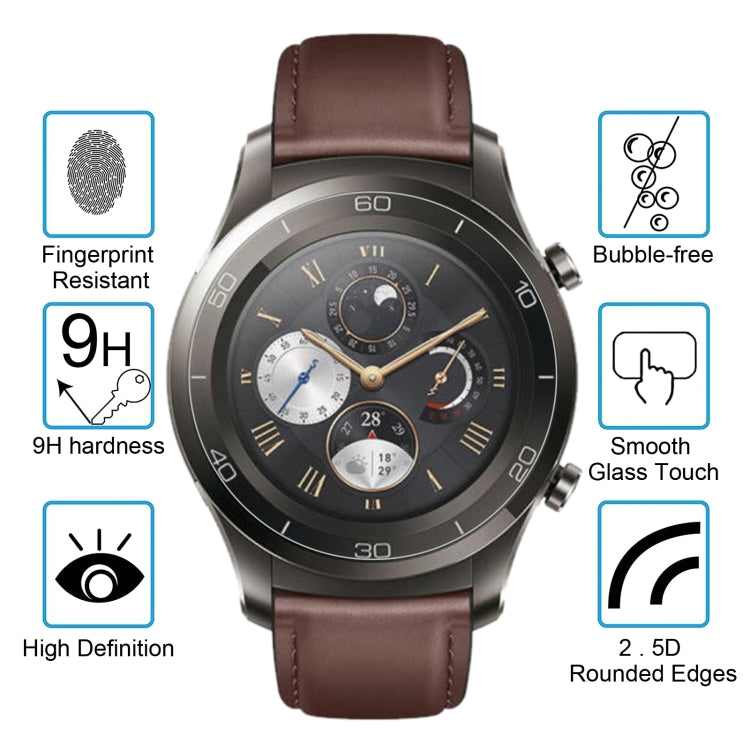 2 PCS ENKAY Hat-Prince for Huawei Watch 2 Pro Smart Watch 0.2mm 9H Surface Hardness 2.15D Explosion-proof Tempered Glass Screen Film, For Huawei Watch 2 Pro (2PCS)