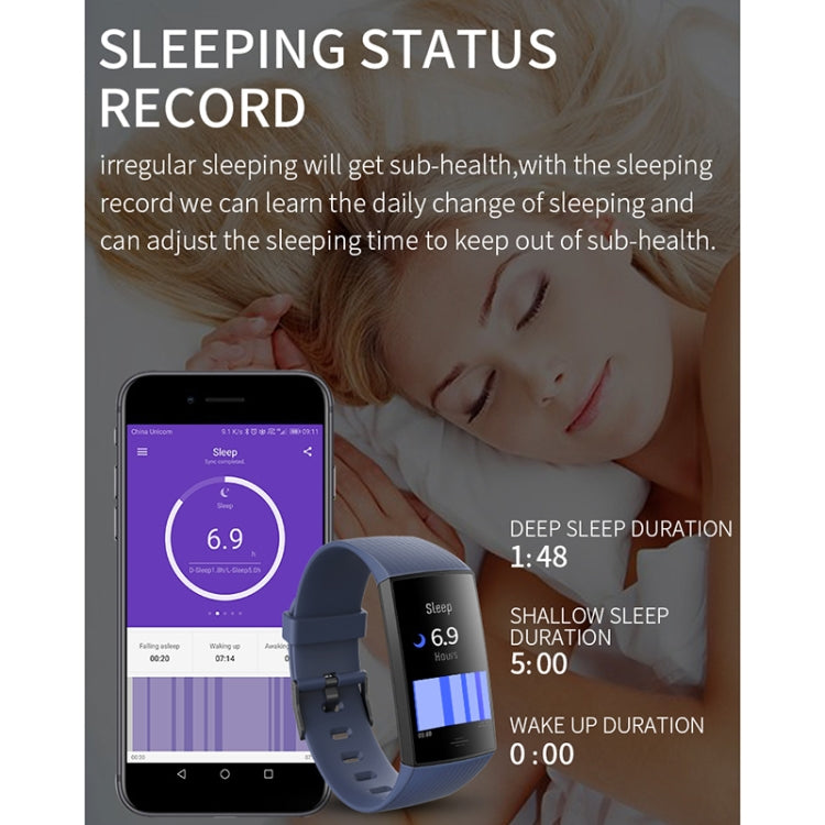 CY11 1.14 inches IPS Color Screen Smart Bracelet IP67 Waterproof, Support Step Counting / Call Reminder / Heart Rate Monitoring / Sleep Monitoring