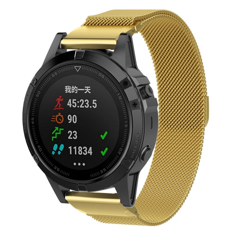 For Garmin Fenix 6X Milanese Watch Band, For Garmin Fenix 6X