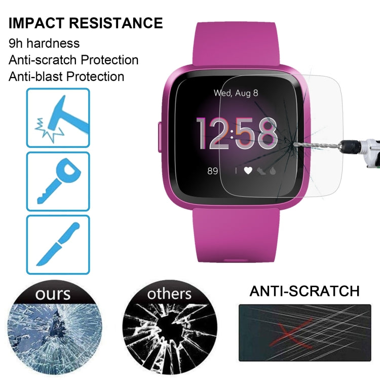For Fitbit Versa Lite 0.26mm 2.5D 9H Tempered Glass Film Screen Protector, For Fitbit Versa Lite