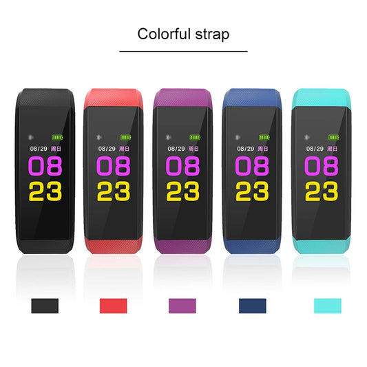 115Plus 0.96 inches OLED Color Screen Smart Bracelet,Support Call Reminder /Heart Rate Monitoring /Blood Pressure Monitoring /Sleep Monitoring /Sedentary Remind