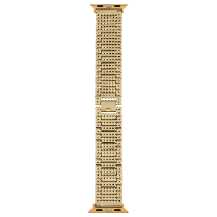 For Apple Watch Ultra 49mm&Watch Ultra 2 49mm / Series 10 46mm / 9&8&7 45mm / SE 3&SE 2&6&SE&5&4 44mm / 3&2&1 42mm Nine Beads Stainless Steel Wrist Strap Watch Band