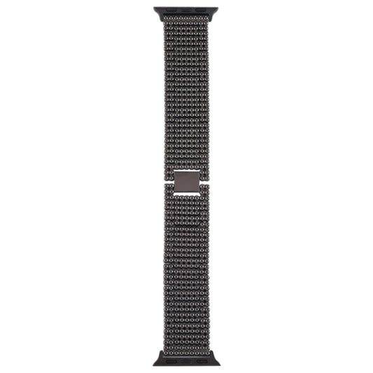 For Apple Watch Series 7 41mm / 6 & SE & 5 & 4 40mm / 3 & 2 & 1 38mm Nine Beads Stainless Steel Wrist Strap Watch Band