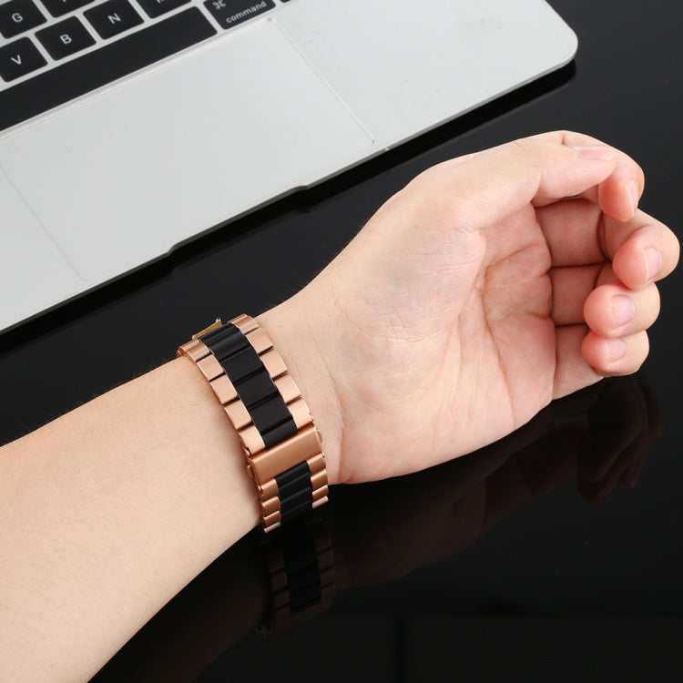 For Apple Watch Series 10 42mm / 9&8&7 41mm / SE 3&SE 2&6&SE&5&4 40mm / 3&2&1 38mm Stainless Steel Wrist Strap Watch Band