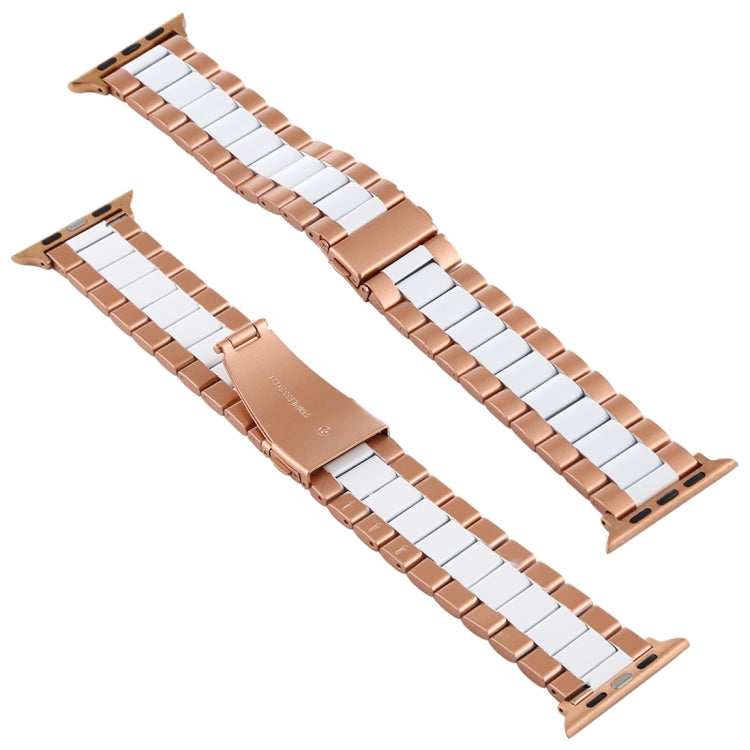 For Apple Watch Series 10 42mm / 9&8&7 41mm / SE 3&SE 2&6&SE&5&4 40mm / 3&2&1 38mm Stainless Steel Wrist Strap Watch Band