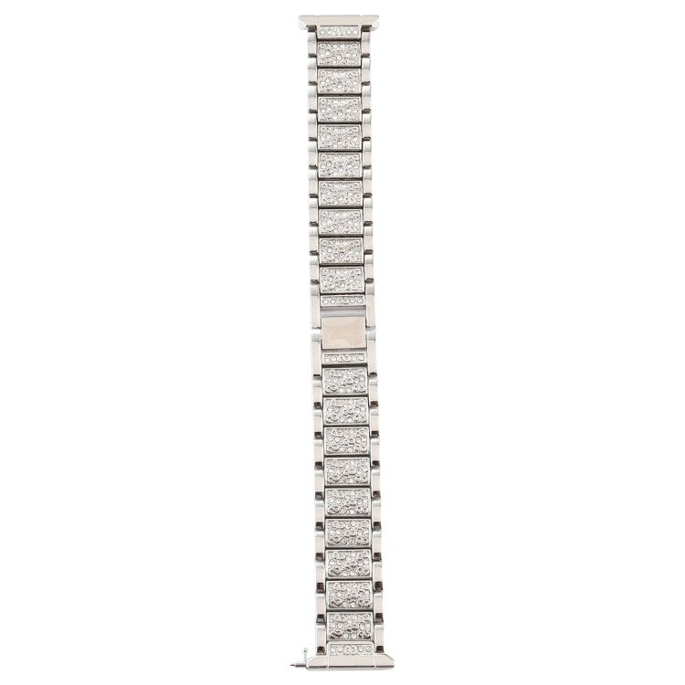 For Fitbit Versa Diamond-studded Stainless Steel  Watch Band