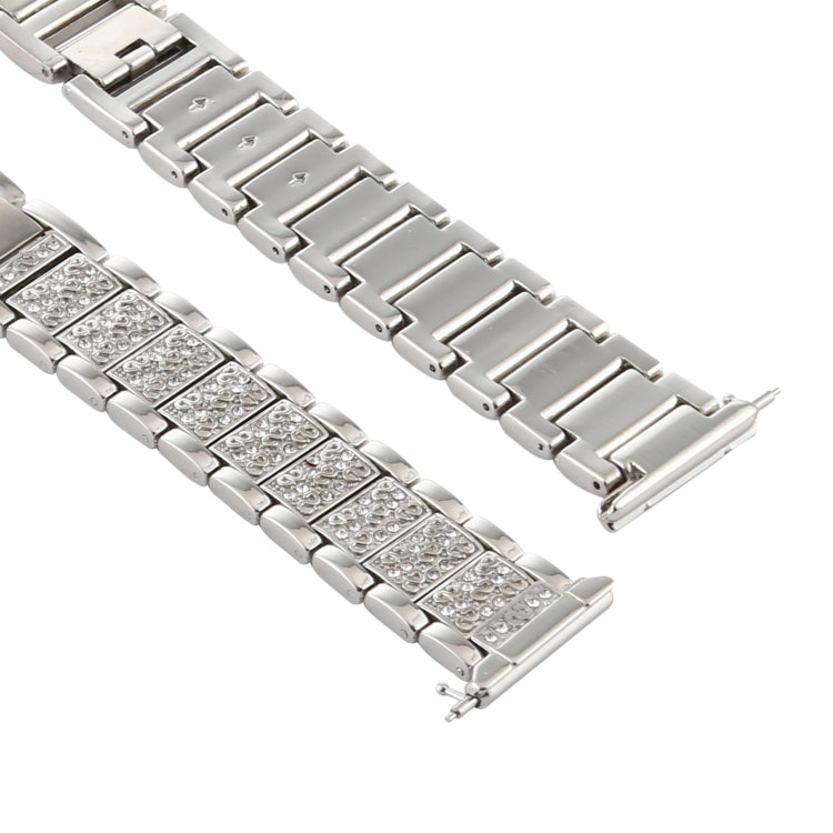 For Fitbit Versa Diamond-studded Stainless Steel  Watch Band