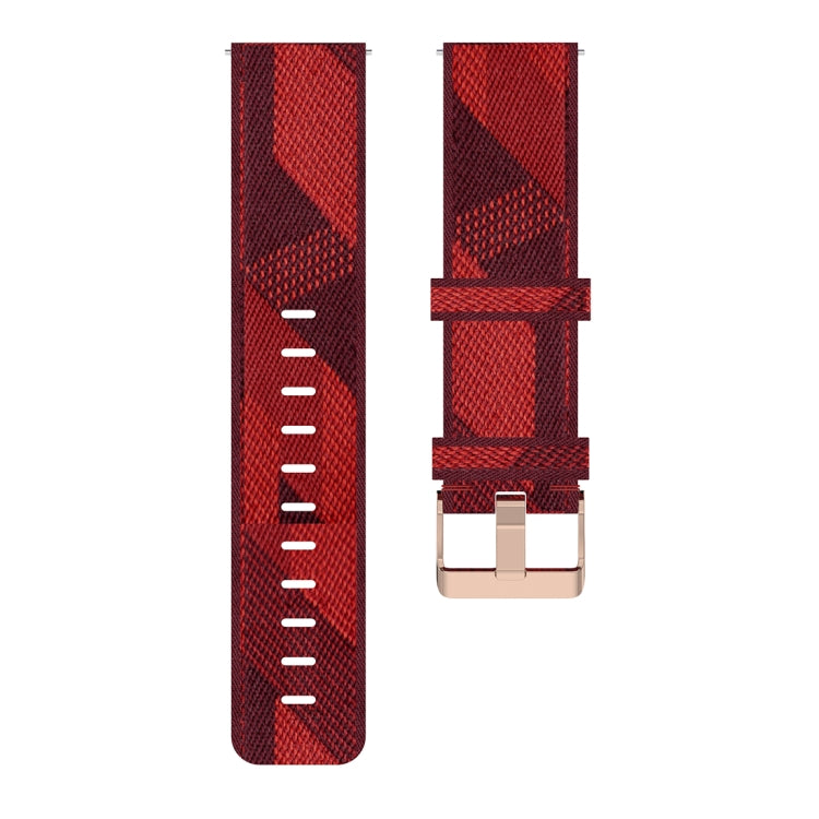 22mm Stripe Weave Nylon Wrist Strap Watch Band for Huawei GT / GT2 46mm, Honor Magic Watch 2 46mm / Magic