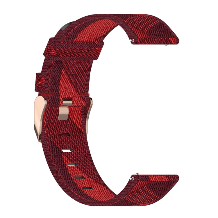 22mm Stripe Weave Nylon Wrist Strap Watch Band for Huawei GT / GT2 46mm, Honor Magic Watch 2 46mm / Magic