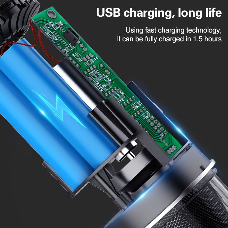 Car / Household Wireless Portable 90W Handheld Powerful Vacuum Cleaner, Navy Blue