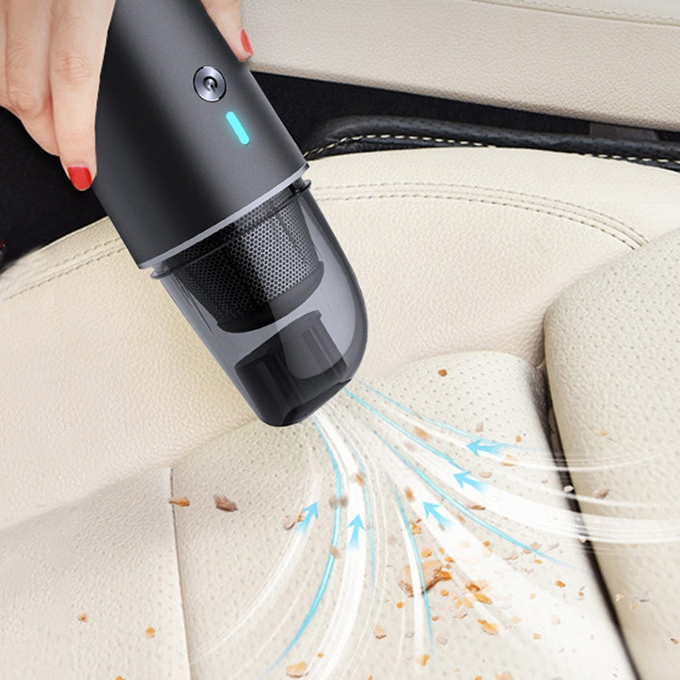 Car / Household Wireless Portable 90W Handheld Powerful Vacuum Cleaner, Navy Blue