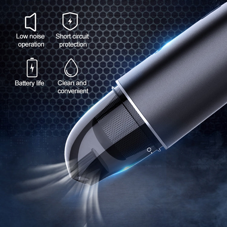 Car / Household Wireless Portable 90W Handheld Powerful Vacuum Cleaner, Navy Blue