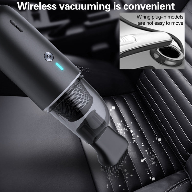 Car / Household Wireless Portable 90W Handheld Powerful Vacuum Cleaner, Navy Blue
