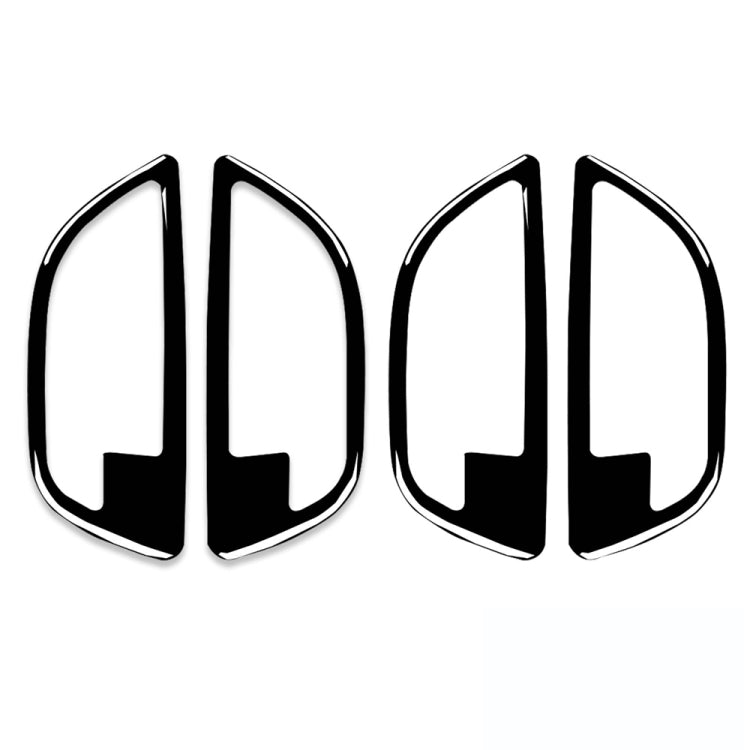 For BMW 5 Series F10 2011-2017 4pcs Car Door Handle Frame Decorative Sticker,Left and Right Drive Universal, Door Handle Frame