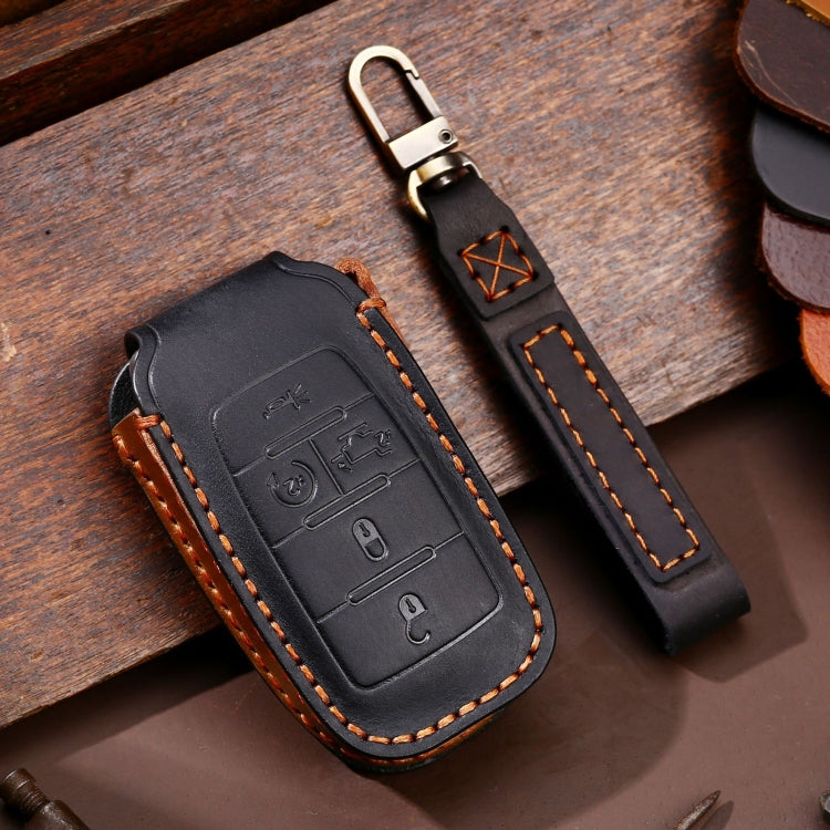 For Dodge Ram 5-button C162 Car Key Leather Protective Case, 5-button