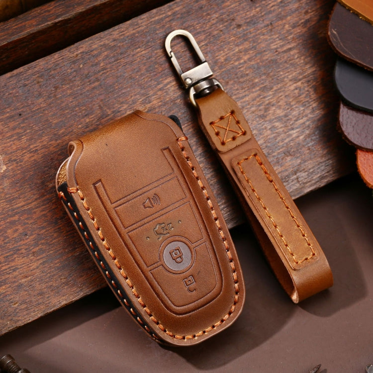 For Ford F-150 4-button C072/1 Car Key Leather Protective Case, C072/1