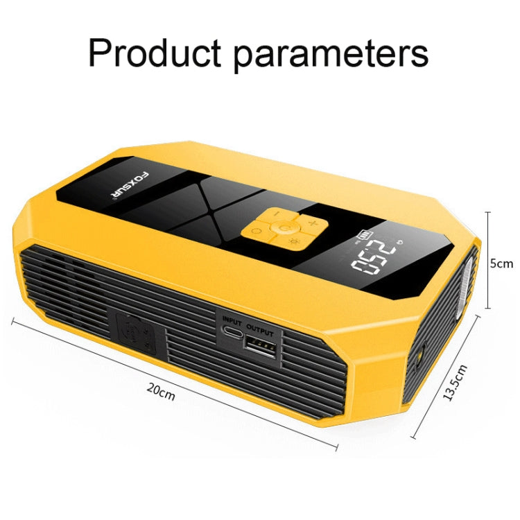 FOXSUR FJS-900 12V Car Multifunctional Emergency Start Power Supply Portable Air Pump, FJS-900