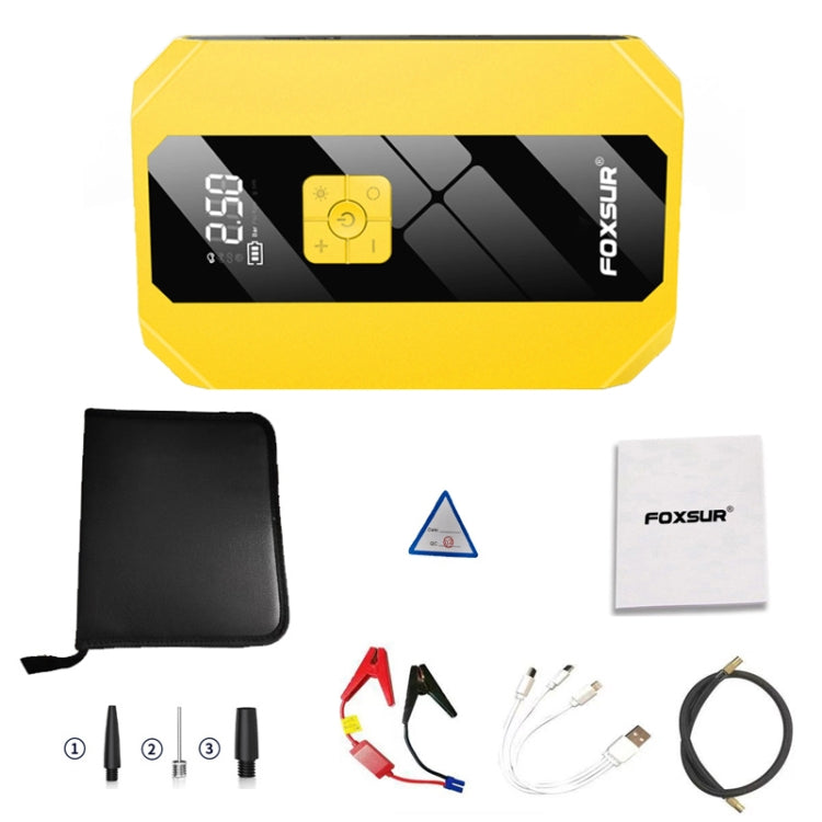 FOXSUR FJS-900 12V Car Multifunctional Emergency Start Power Supply Portable Air Pump, FJS-900